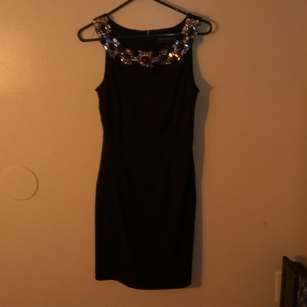 Black rinstone dress
